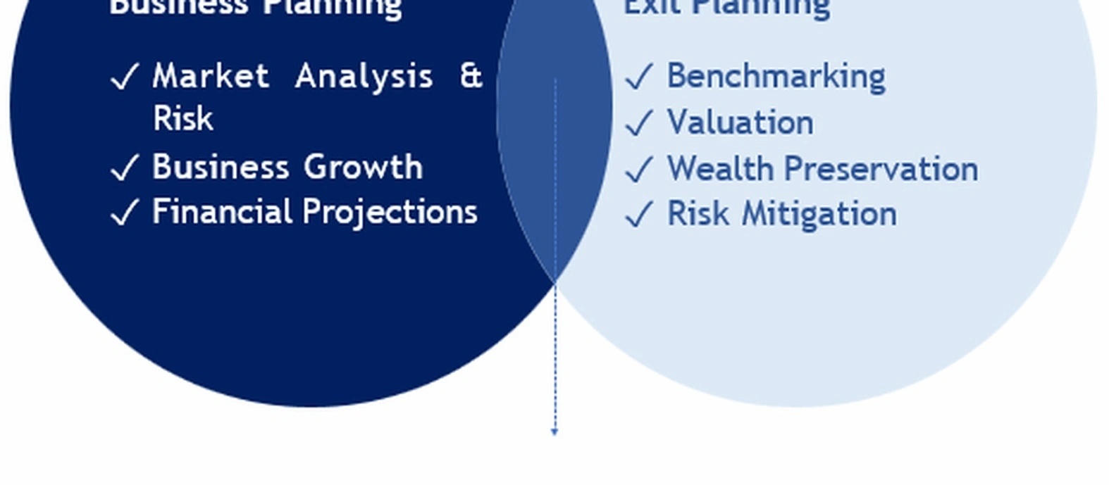 Business exit planning workspace